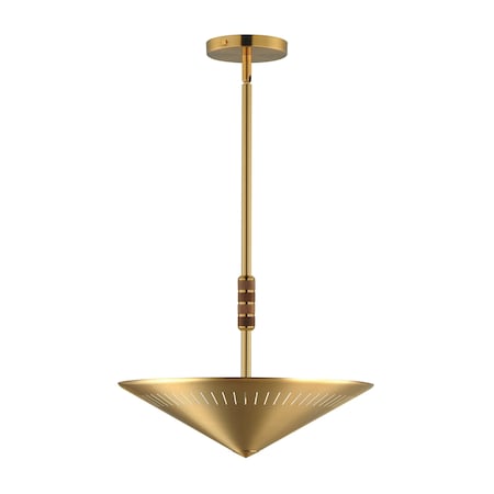 Maxim Lighting Helsinki 16'' Pendant, Natural Aged Brass 11434NAB